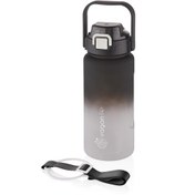 Resim Vagonlife VGN2213-T 1500ml Siyah Beyaz Tritan Motivasyon Matarası 