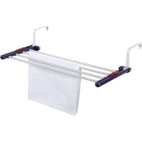 Resim UltraNova Beyaz Plastik Çamaşır Kurutma Askısı, dayanıklı ve pratik kullanım sağlar. 