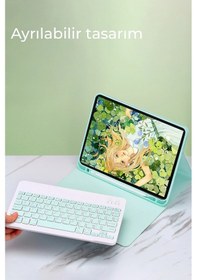 Resim Cosmotex Newface Samsung Galaxy Tab A9 Plus Kılıf Kc01 Smart Klavyeli Tablet Kılıfı - Siyah 