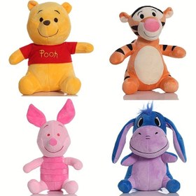 Resim 1 adet Winnie the Pooh ve Tigger Peluş Oyuncak, Yumuşak Polyester Kumaş, Dayanıklı Sevimli Yastık Oyuncağı Partiler, Düğünler, Nişanlar, Yeni Yıl, Sevgililer Günü - İdeal Doğum Günü ve Noel Hediyesi, Oyuncular İçin Hediye | Temalı Peluş | Dayanıklı Kumaş, Büyük Peluş Oyuncak 