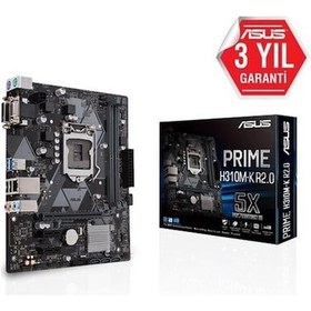 Resim Asus Intel Prime H310m-k R2.0 Ddr4 2666 Vga Glan 1151p Usb 3.1 8-9. Nesil 