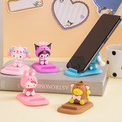 Resim Sanrio Karakterli Telefon Standı - Sevimli 3D Figür, Masa veya Yatak Dekoru 