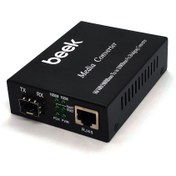 Resim Beek Gigabit Ethernet To Gigabit Sfp Media Converter 10/100/1000base-t To 1000base-fx Media Con 