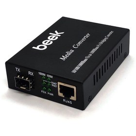 Resim Beek Gigabit Ethernet To Gigabit Sfp Media Converter 10/100/1000base-t To 1000base-fx Media Con 