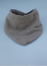 Resim elibaby %100 Pamuklu 8 Kat Muslin Kumaş Çift Çıtçıtlı Bebek Mama Önlüğü/ağız Mendili (Bej) 