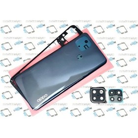 Resim Oppo A15 Full kasa Arka Pil Batarya Kapağı SİYAH 