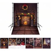Resim Neevoyu Noel Temalı Fotoğraf Arka Planı 150x200cm - Poliester - Çocuk/portre Fotoğrafçılığı, Parti Dekorasyonu - 6 Desen Seçeneği Çok Renkli 