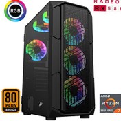 Resim XSR496 AMD Ryzen 7 5700X 32 GB RAM 512 GB M.2 NVMe SSD 8GB RX580 FreeDOS Gaming Masaüstü Xaser