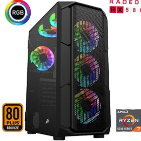 Resim XSR496 AMD Ryzen 7 5700X 32 GB RAM 512 GB M.2 NVMe SSD 8GB RX580 FreeDOS Gaming Masaüstü 