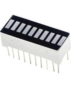 Resim Emay Center 4 Renk Bar LED 10 Segment Akü Batarya Kapasite Doluluk Göstergesi 