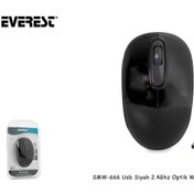 Resim Everest SMW-86 Usb Siyah 2.4Ghz Kablosuz Mouse 