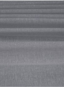 Resim Keten Görünümlü Ekstrafor Büzgülü Gri Yüksek Kalite Tül Perde GRİ 