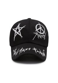 Resim Valkyrie Trucker Şapka Unisex Metal Tokalı Ayarlanabilir Beyzbol Siyah 