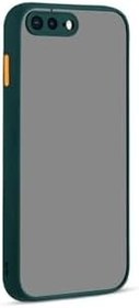 Resim Gpack iPhone 8 Plus ile Uyumlu Kılıf, Hux Kamera Korumalı, Silikon, Koyu Yeşil 