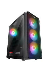 Resim Rampage Compact 4x120mm Rgb Fan 750w Power Oyuncu Bilgisayar Kasası 