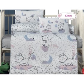 Resim Recos Desenli Bebek Nevresim Set (Nevresim, Çarşaf, 2 Adet Yastık Takım) 