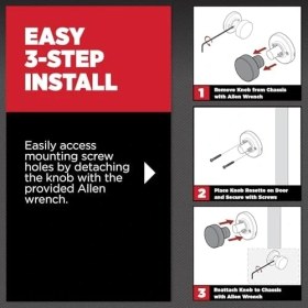 Resim 97880-936 Pismo Kapı Topuzu, Yuvarlak, Saten Nikel 