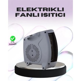 Resim Epilons Taşınabilir Elektrikli Fanlı Isıtıcı Termik Korumalı Güçlü Oda Isıtıcı 