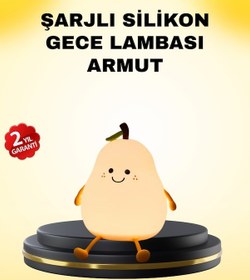 Resim Dekoratif Armut Led Lamba Renk Ayarlı Şarj Edilebilir Çok Renkli 
