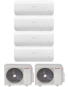 Resim Bosch Multi Split İnverter Klima 84000 Btu Dış (42+42) + 4 İç Ünite 18000 + 18000 + 24000 + 24000 Bt 
