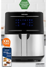 Resim Goldmaster Lunchfry 7 L Geniş Airfryer Sıcak Hava Fritöz 