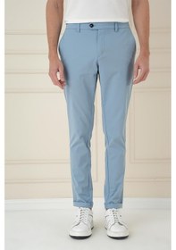 Resim Efor Comfort Fit Beli Lastikli Esnek Casual Havacı Mavi Pantolon P 1173 Mavi 