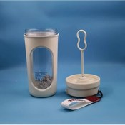 Resim Topshop1 Beyaz Tek Dokunuşla Otomatik Karıştırmalı Termal Shaker Cup Seyahat Spor Ofis 