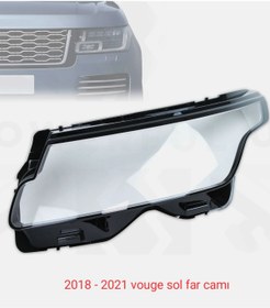 Resim İthal 2018-2021 RANGE ROVER VOUGE SOL FAR CAMI 