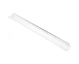 Resim Plastik Cetvel 30 Cm Rakamlar Pres Baskıdır Şeffaf 24 Lü Paket Şeffaf 
