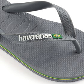Resim HAVAIANAS Brasil Logo Steel Grey Erkek Parmak Arası Terlik 4110850-5002 - Gri / 41-42 