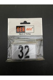Resim Hırdavat Kapı Numarası Dolap,raf,posta Kutusu Numarası 4x6 Cm 1 Den 32 Ye 