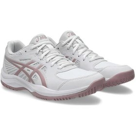 Resim Asics Court Slide 4 Beyaz Pembe Kadın Tenis Ayakkabısı 