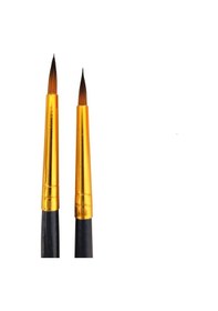 Resim Samur 6'lı 123 Sentetik Akrilik Ve Sulu Boya Fırça Seti Tezhip Ve Minyatür 