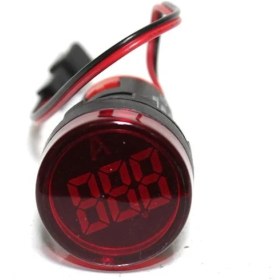 Resim Jameson 22Mm 0-100A Ledli Akım Trafolu Ampermetre Kırmızı 
