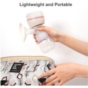 Resim Pembe Led Ekranlı Taşınabilir Entegre Göğüs Pompası Emzirme İçin Elektrikli Göğüs Pompası 3 Mod 9 