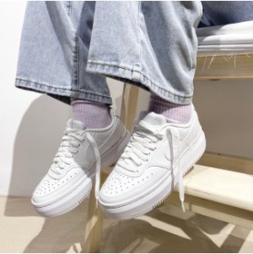 Resim Nike W Court Vision Alta Ltr Kadın Yüksek Taban Spor Ayakkabı Beyaz Sneaker 