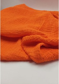 Resim Bürümcüklü Müslin Kumaş Turuncu 