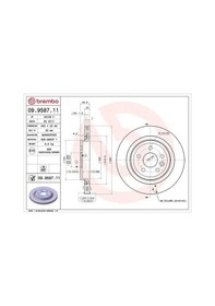 Resim Volvo S60 D3 Arka Fren Diski 2011-2012 Brembo 09958711 2adettir 