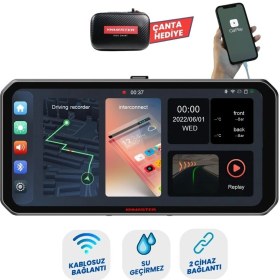 Resim Knmaster Motoplay 1000 – 6.25” Kablosuz Carplay & Android Auto Destekli Motosiklet Multimedya Ekranı 