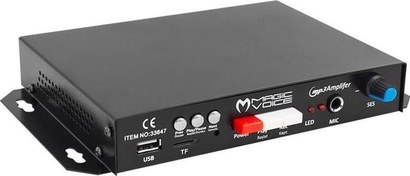 Resim MAGICVOICE MV-129 12V MİNİ-USB MONTELENEBİLİR 20W KAYITLI PAZARCI ARAÇ AMFİSİ Magicvoice