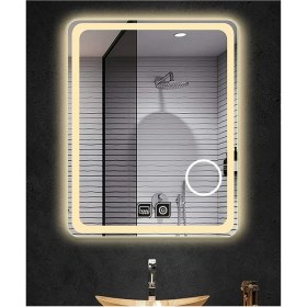 Resim Dnr-Mirror60xDnr-Mirror 70 cm Buğu Yapmayan Makyaj Aynalı Dokunmatik Günışığı Ledli Dikdörtgen Banyo Aynası 