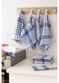 Resim 10 Lu Lüks Bulaşık Kurulama Bezi Ve Mutfak Peçetesi 50x70 Cm Daily Mavi Çok Renkli 