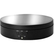 Resim Pazly Elektrikli Döner Ayna Standı, 3 Hız, 3kg Yük, Beyaz/siyah, Fotoğraf/mücevher Sergisi İçin 