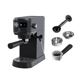 Resim Electrolux E6EC16BST Granit Siyah Espresso Cappuccino Makinesi 