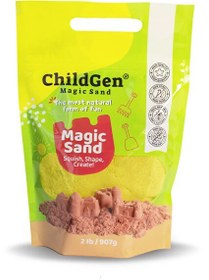 Resim ChildGen Refill Paket 907 GR Sarı Doğal Kinetik Kum 