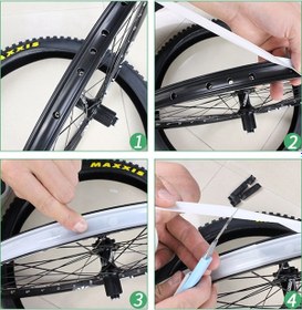 Resim Neevoyu Muqzı Dağ Bisikleti Jant Bandı - 23mm Süper Hafif Vakum Lastik Pedi, 10m Uzunluk 