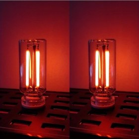 Resim Cloudstore 2 Adet Usb Led Araç Iç Aydınlatma Kırmızı Renkli Cam Şişe Tasarımı Gece Lambası 