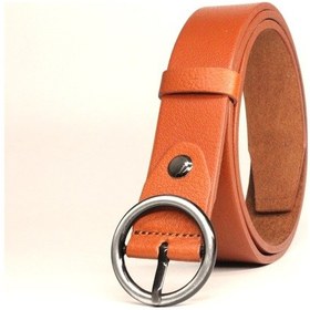 Resim Livize Hakiki Deri Yuvarlak Toka Kadın Kemeri 3Cm Taba Taba (457620087) Taba 