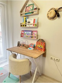 Resim hey modüler mobilya Rüya Çalışma Masası Safir Beyaz Ayak 103 Cm 