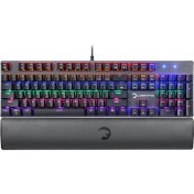 Resim GamePower Ogre Rainbow Blue Switch Türkçe Q USB Mekanik Gaming Klavye 